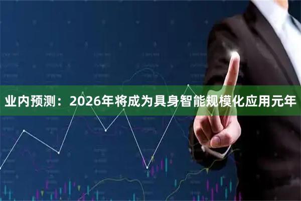 业内预测：2026年将成为具身智能规模化应用元年